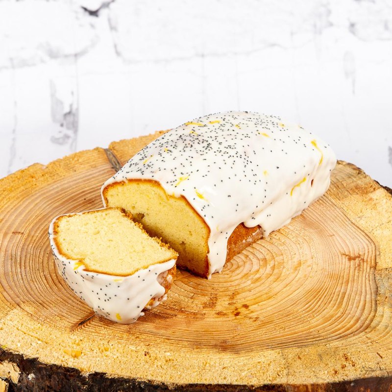 A lemon drizzle loaf
